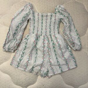 Janie and Jack The Emma Smocked Romper